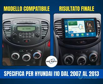 hyundai i10 KIT COMPLETO Autoradio Android  2din