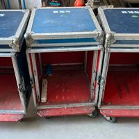 Flight case Mclore blu perfettamente funzionanti