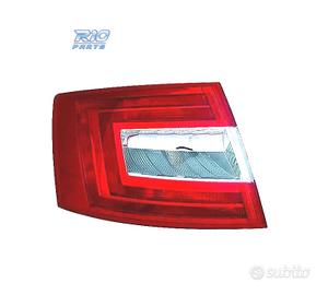 FANALE SINISTRO SKODA OCTAVIA 4P 13-17 BIANCO ROSS