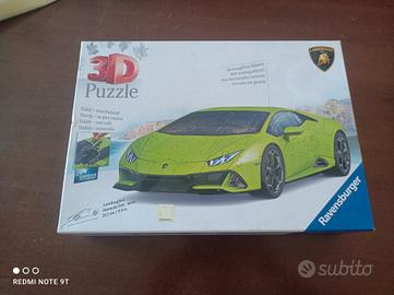 puzzle 3D Lamborghini Huracàn EVO colore Verde 