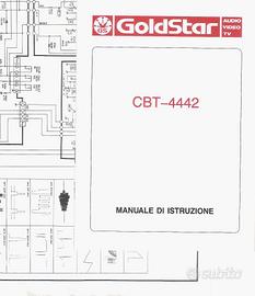 Goldstar CBT-4442 TV manuale + schema elettrico