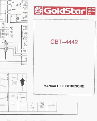 Goldstar CBT-4442 TV manuale + schema elettrico