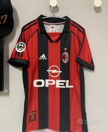 98/99 AC Milan George Weah + Patch Serie