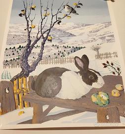 Serigrafia  a colori di Bellini autore affermato