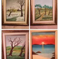 Quadri "Le quattro stagioni" con certificato. 