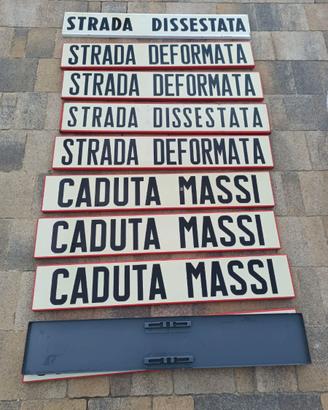 NR 10 cartelli d'epoca non ancora catarifrangenti