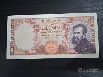 Banconota lire 10000 4 Gennaio 1968