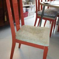 #SEDIE VINTAGE arancione anni 70