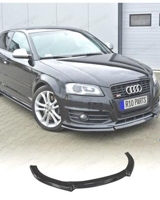 SPOILER LIP AUDI A3 8P 08-12 NERO LUCIDO