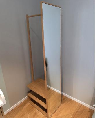 Mobile appendiabiti con specchio