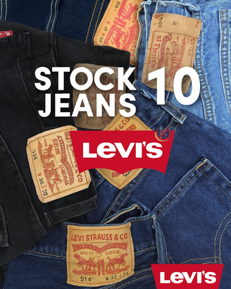 Stock 10 jeans Levi's mix modelli