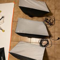 Kit softbox Tricolor light