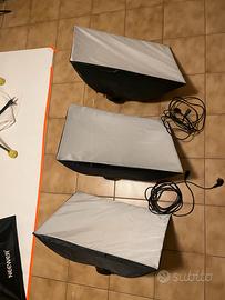 Kit softbox Tricolor light