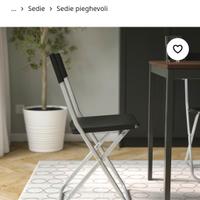 sedia pieghevole gunde Ikea 