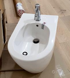 Hatria Fusion Rimless Bidet a terra con rubinetto