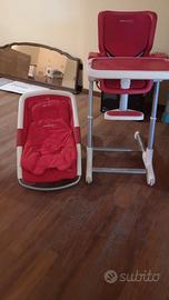 Seggiolone pappa+ sdraietta bebè comfort