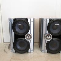 3  casse acustiche  con altoparlanti sony