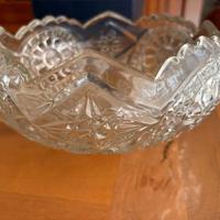 Vaso ciotola in cristallo di Boemia a mano