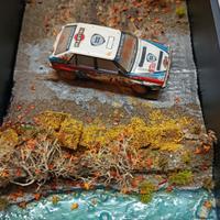 Cornice/Diorama 1:43 Lancia Delta Integrale 16V