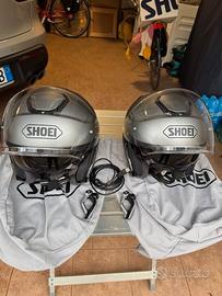 Coppia caschi Shoei J-Cruise con intercom Sena 10U