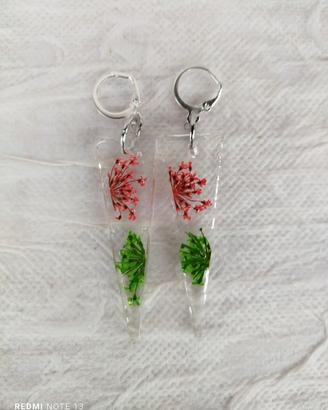 orecchini con fiori 