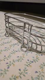 Portaoggetti doccia metallo cromato