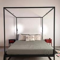 Letto a baldacchino cubo Minimal Moderno