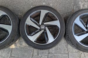4 Cerchi originali VW Milton Keynes 17" + Gomme