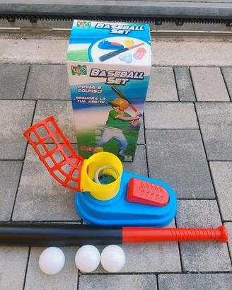 Set da baseball con lanciatore meccanico