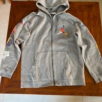 Felpa con Zip e Cappuccio Jordan