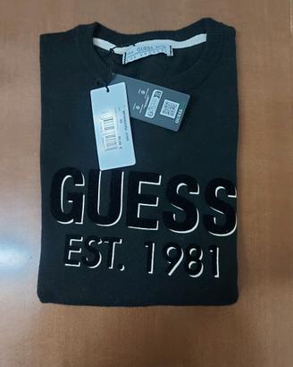 Maglione GUESS Nero "EST. 1981" - Taglia XS (NUOVO