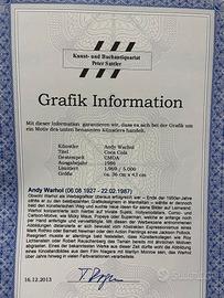 Andy Warhol Litografia