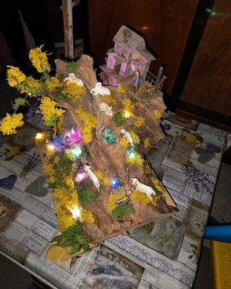 presepe illuminato 