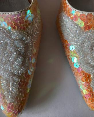 Scarpina elegante paillettes