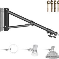 braccio a parete per fotocamera e softbox