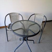 Tavolino e sedie da giardino/terrazza