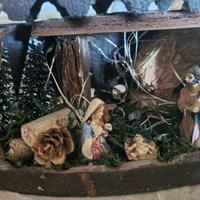 Presepe Ferro stiro antico con natività