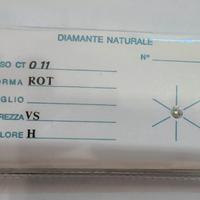  Diamante Naturale 0,11 ct VS – Brillante Rotondo