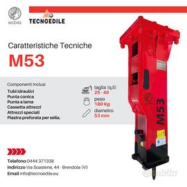 Martello idrau.demolitore 53 escavatore 2.5/4,5 tn