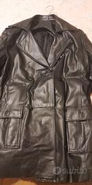 Giacca lunga/cappotto vera pelle