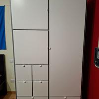 Guardaroba IKEA VISTHUS grigio/bianco