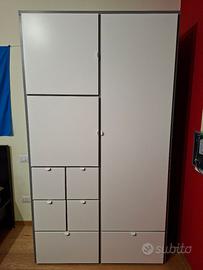 Guardaroba IKEA VISTHUS grigio/bianco
