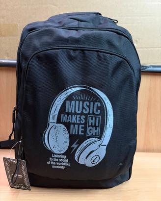 zaino urban music 42x30x14cm