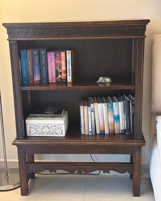 libreria in noce vintage