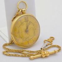 Orologio da tasca vintage in oro 18 kt a corda