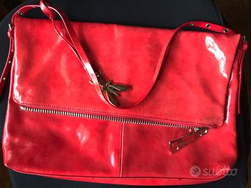Borsa postina di vernice rossa Patrizia Pepe