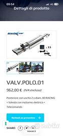 Terminale con valvola + centrale Polo Gti Inoxcar