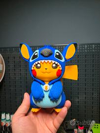 Pikachu x Stitch: Statuetta da Collezione Stampata