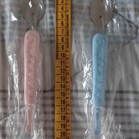 Set Kit Cucchiaio Svezzamento bimbi rosa e azzurro