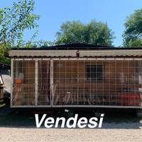 Roulotte con preingresso in legno